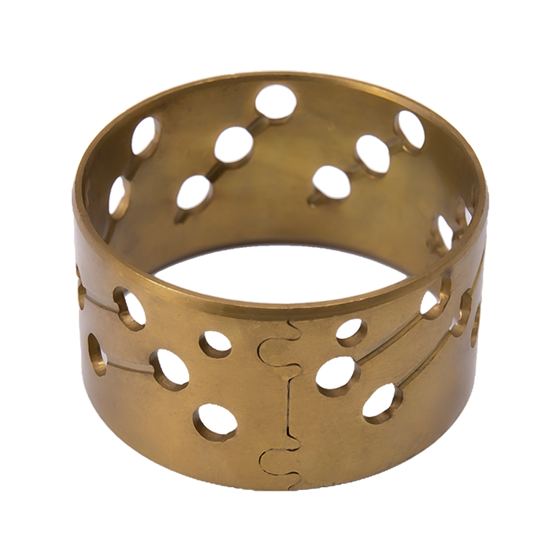 HZ092 Mosazné olejové drážkové monometalické měděné pouzdro