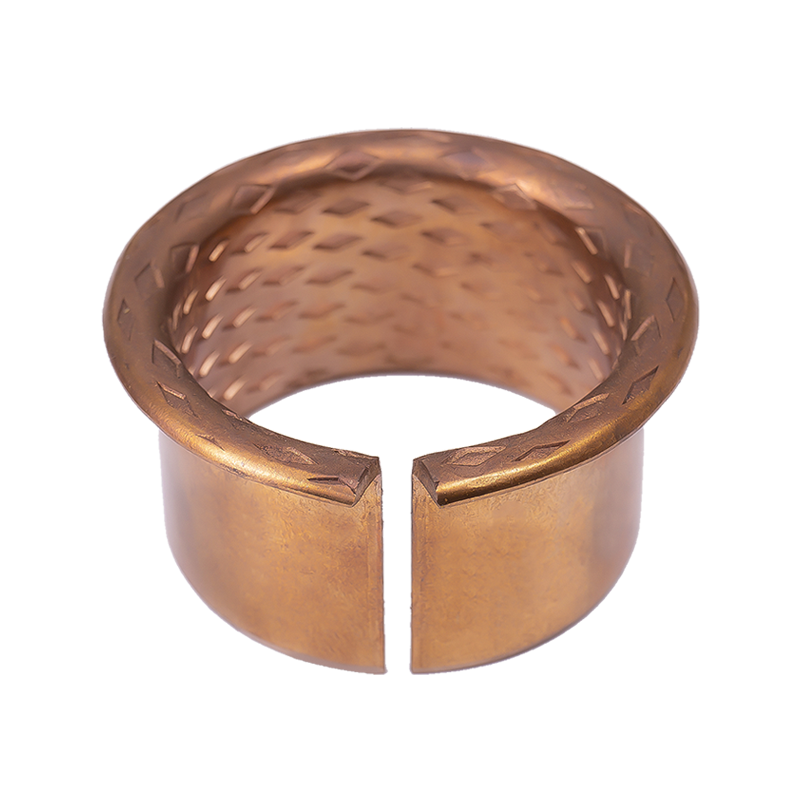 HZ090F Bronzové pouzdro s přírubou na olejovou drážku ve tvaru diamantu